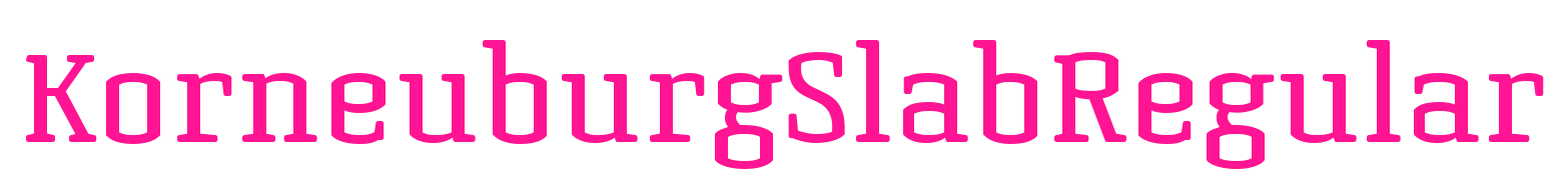 KorneuburgSlabRegular預(yù)覽圖片