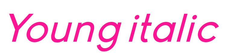 Young italic預(yù)覽圖片