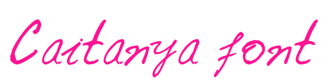 Caitanya font預(yù)覽圖片