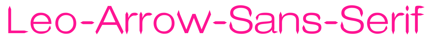 Leo-Arrow-Sans-Serif