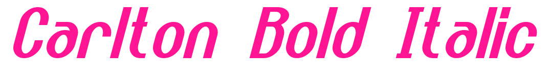 Carlton Bold Italic預(yù)覽圖片