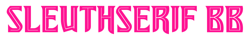 SleuthSerif BB預(yù)覽圖片