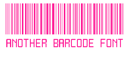Another barcode font預覽圖片