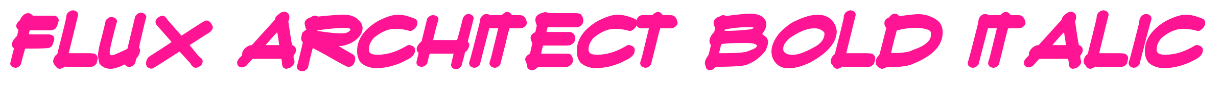 Flux Architect Bold Italic預(yù)覽圖片
