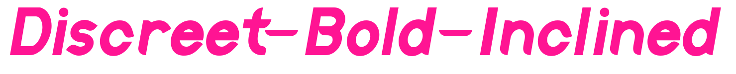 Discreet-Bold-Inclined預(yù)覽圖片