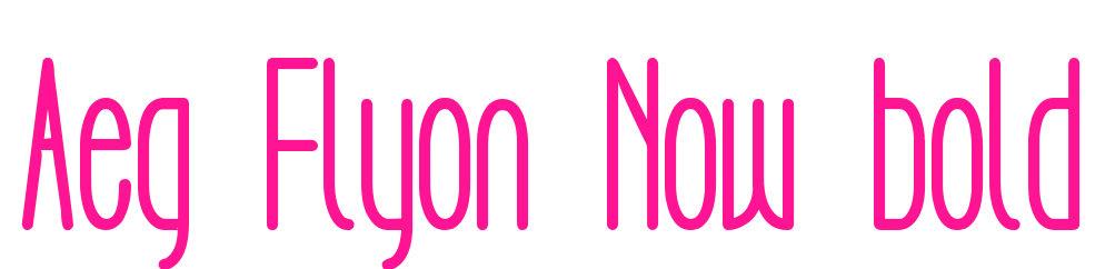 Aeg Flyon Now bold預(yù)覽圖片