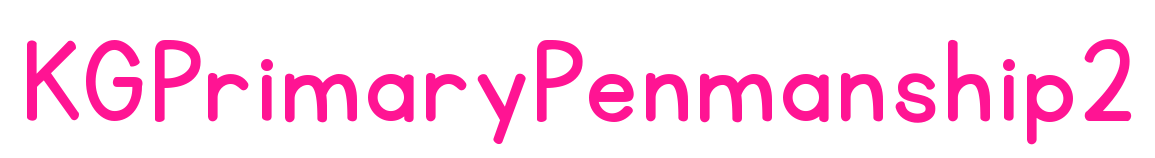 KGPrimaryPenmanship2預(yù)覽圖片