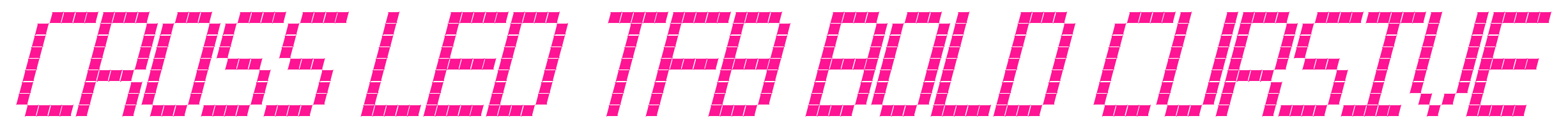 Cross led tfb bold cursive預(yù)覽圖片