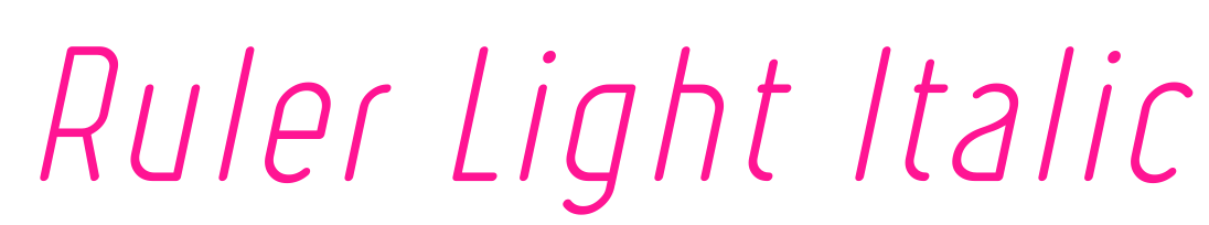 Ruler Light Italic預(yù)覽圖片
