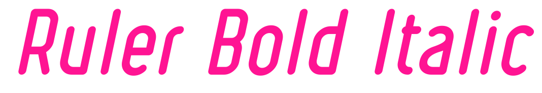 Ruler Bold Italic預(yù)覽圖片