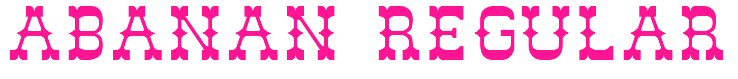 abanan regular預(yù)覽圖片