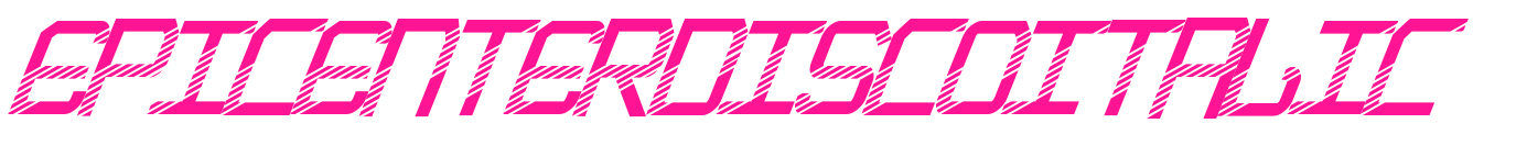 EpicenterDiscoItalic預覽圖片