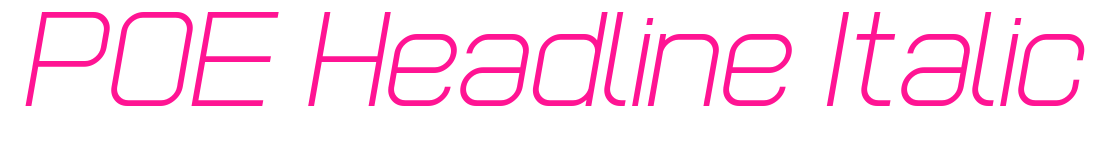 POE Headline Italic預(yù)覽圖片