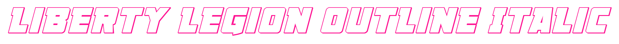 Liberty Legion Outline Italic