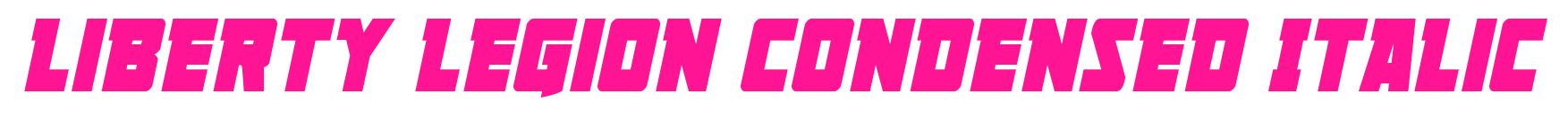 Liberty Legion Condensed Italic預(yù)覽圖片