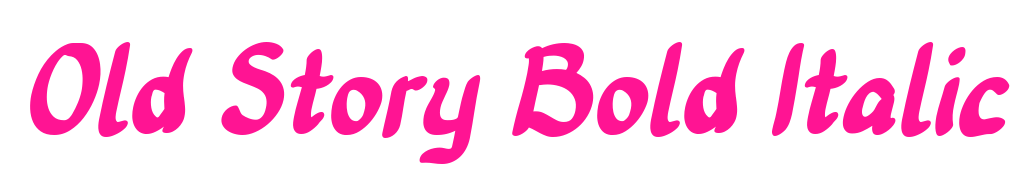 Old Story Bold Italic預(yù)覽圖片