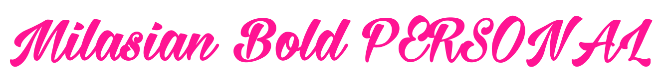 Milasian Bold PERSONAL預覽圖片