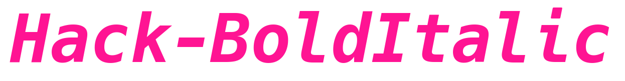 Hack-BoldItalic