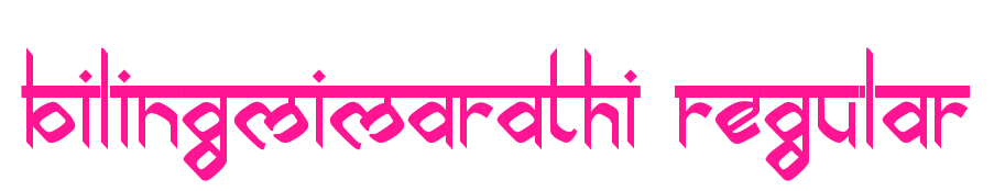 bilingmimarathi-Regular預(yù)覽圖片