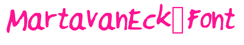 MartavanEck_Font預覽圖片