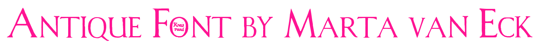 Antique Font by Marta van Eck預覽圖片