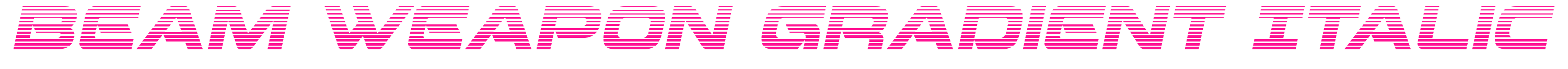 Beam Weapon Gradient Italic