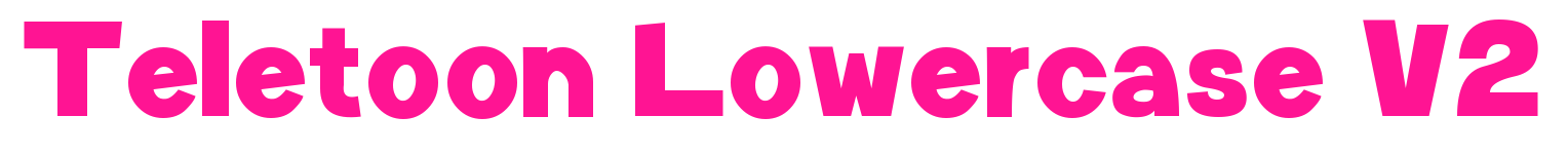 Teletoon Lowercase V2預(yù)覽圖片