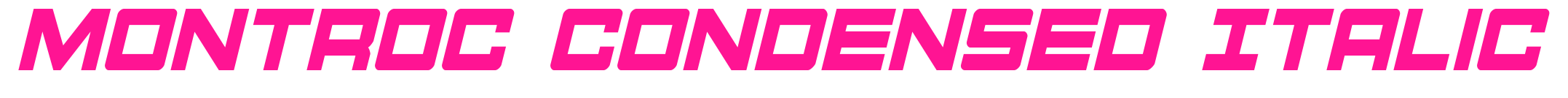 Montroc Condensed Italic預(yù)覽圖片