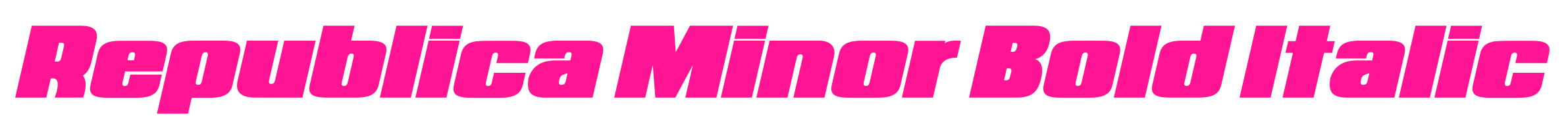 Republica Minor Bold Italic預(yù)覽圖片
