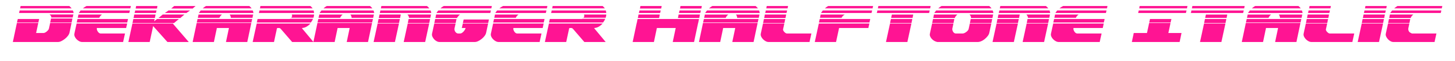 Dekaranger Halftone Italic預(yù)覽圖片