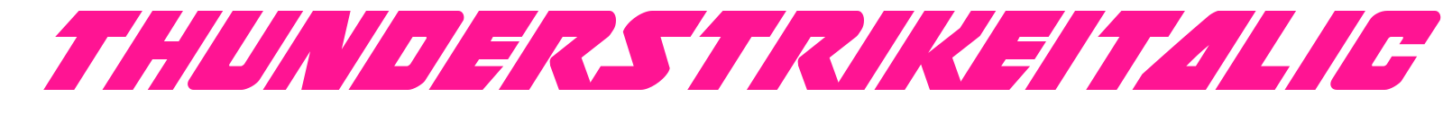thunderstrikeitalic預(yù)覽圖片