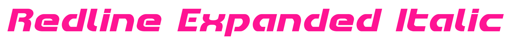 Redline Expanded Italic預覽圖片