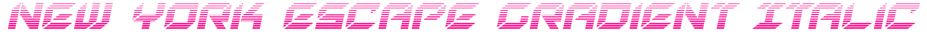 New York Escape Gradient Italic預(yù)覽圖片