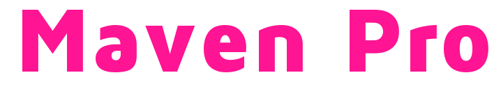 Maven Pro預(yù)覽圖片