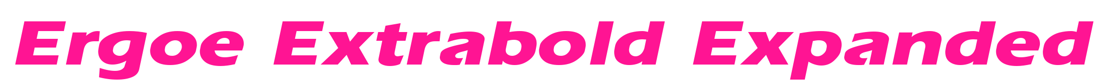 Ergoe Extrabold Expanded預覽圖片