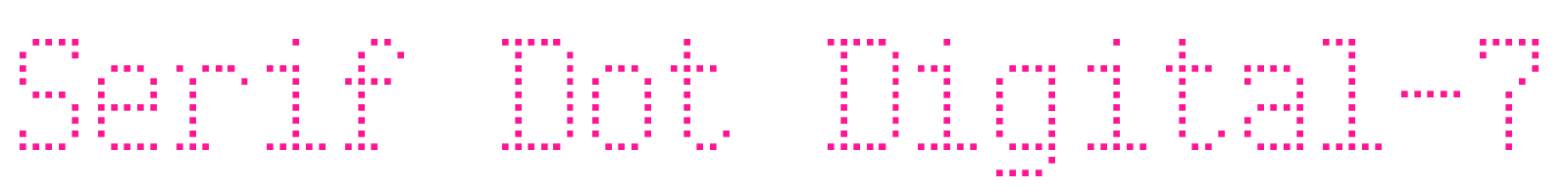 Serif Dot Digital-7預覽圖片