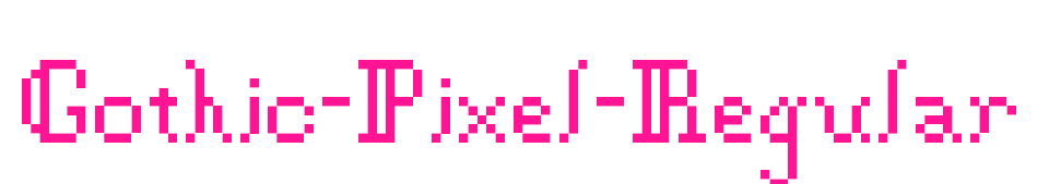 Gothic-Pixel-Regular預覽圖片