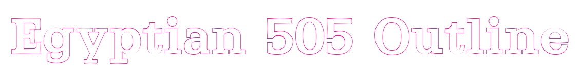 Egyptian 505 Outline預覽圖片