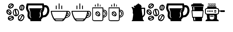 coffee icons預覽圖片