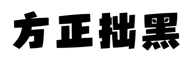 方正拙黑預(yù)覽圖片
