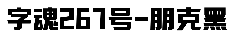 字魂267號-朋克黑預覽圖片